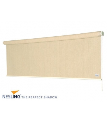 Store vertical Nesling hdpe pergola extérieur coloris : crème porcelaine