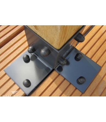 Kit Pergola ancrage sol x 2 Nesling assemblage facile pour pergola