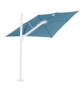 Parasol Premium Umbrosa Spectra straight coloris Adriatic poteau alu Blanc