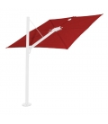 Parasol Premium Umbrosa Spectra straight coloris Pepper poteau alu Blanc