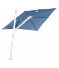Parasol Premium Umbrosa Spectra forward coloris Blue Storm poteau alu Blanc