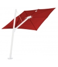 Parasol Premium Umbrosa Spectra forward coloris Pepper poteau alu Blanc