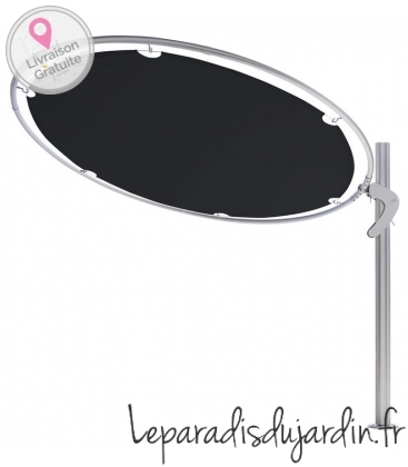 Parasol Umbrosa Rond moderne Eclipsum umbrella Black aluminium de qualité