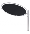 Parasol Umbrosa Rond moderne Eclipsum umbrella Black aluminium de qualité