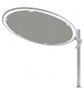Parasol Umbrosa Rond moderne Eclipsum umbrella Grey aluminium de qualité