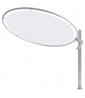 Parasol Umbrosa Rond moderne Eclipsum umbrella Natural aluminium de qualité
