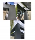 Pergola Alu autoportante complète aluminium Nesling agrandissement des finitions d'angles