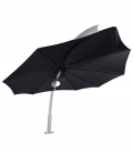 Parasol Icarus par Umbrosa un parasol en forme de feuille coloris sunbrella black par leparadisdujardin