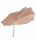 Parasol Icarus par Umbrosa un parasol en forme de feuille coloris sunbrella blush par leparadisdujardin