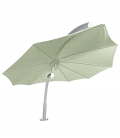 Parasol Icarus par Umbrosa un parasol en forme de feuille coloris sunbrella Mint par leparadisdujardin