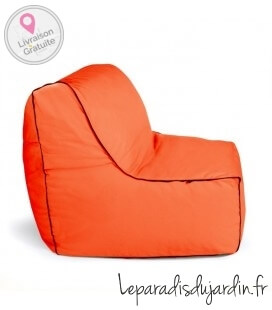 Outdoor sofa Zip piece Outbag More orange fabric