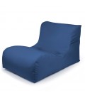fauteuil d'extérieur newlounge tissu plus bleu marine