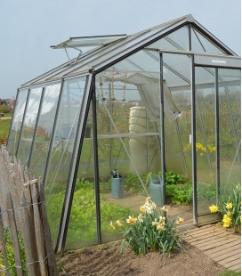 Serre parois obliques S104H ACD 9,12m² - 306 x 298cm