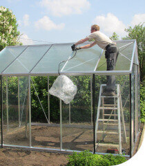 fixation des renforts de toitures de serre ACD