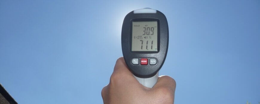 Test Chaleur des voiles d'ombrages hdpe Part.1