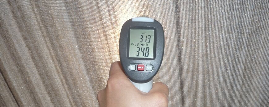 Test Chaleur des voiles d'ombrages hdpe Part.1